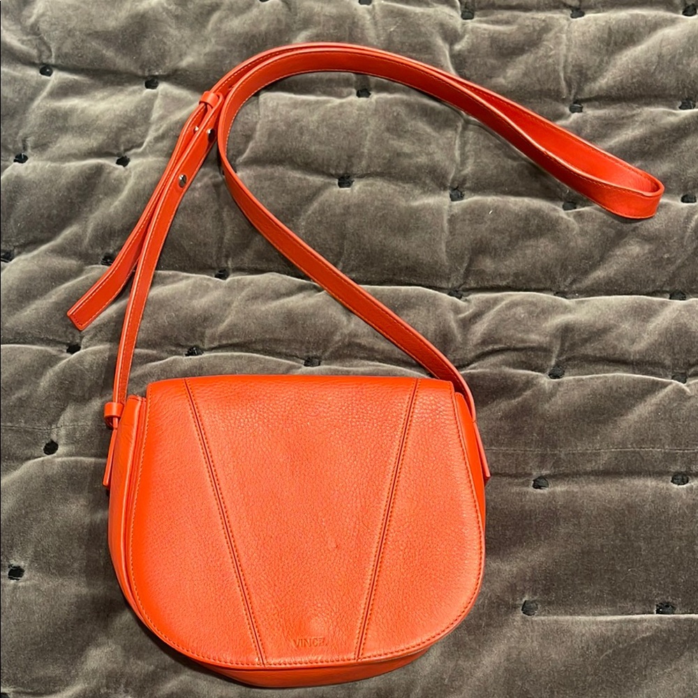 Vince Orange Crossbody Bag